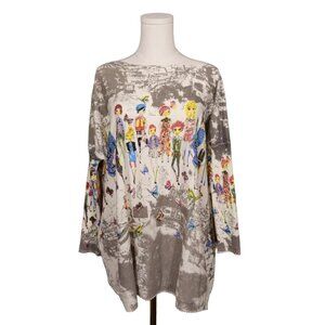 Ellazhu Illustrated Knit Dress (OS)